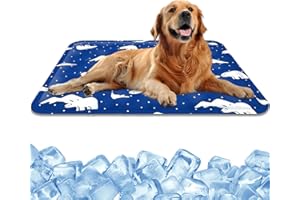 YAGE Mata chłodząca dla psa, fajna podkładka dla psów, zwierzęta, letni materac do spania dla kotów, szczeniaków, królików, skrzynek i bud, samochłodząca mata żelowa dla psów, kotów, używana na