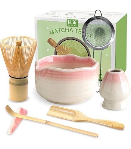 Ochcahser Matcha Set, Ceramic Matcha Kit Including Matcha Bowl