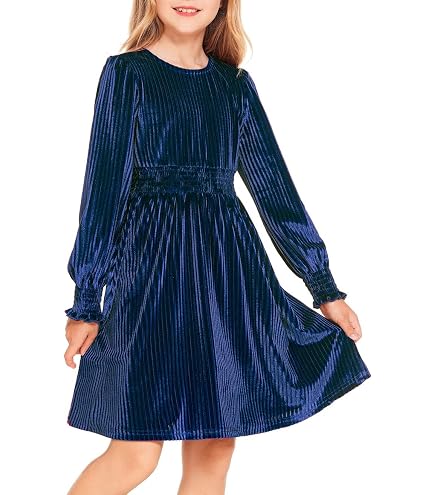 Stylisches, Lässiges Mädchenkleid Mit Langen Ärm Produktbild-Vorschau 9