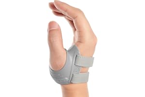 FORTEMOTUS Órtesis Rizartrosis Pulgar Derecho, Férula Ortopédica CMC, Estabiliza la Base del Pulgar y Alivia el Dolor en Artrosis y Artritis en Silla de Montar (Gris, M, 18-23 cm)