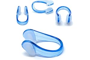AQASKIN Pinza para la Nariz y la Piscina – Descuentos de cantidad – Deportes en Agua – Pinzas de Nariz para niños y Adultos – Unisex – Natación Sincronizada – Color Azul – 1 unidade