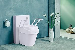 DIETZ GMBH Dietz SmartFix 429112 Toilettensitzerhöhung mit Armlehnen, 3-fach höhenverstellbar weiß, Made in Germany HMV 33.40.01.1016