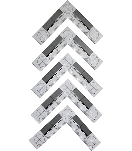 Crime Scene 10cm Photomacrographic Scale (10pk) - White, Non