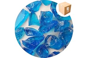 Specialist Aggregates ® - 15kg Enviro Glass Gravel (LARGE) - Aqua Blue - Decorative Gravel/Stones | Weddings | Events | Memorials | Photography | Home | Garden | Vases | Art | Craft | UK