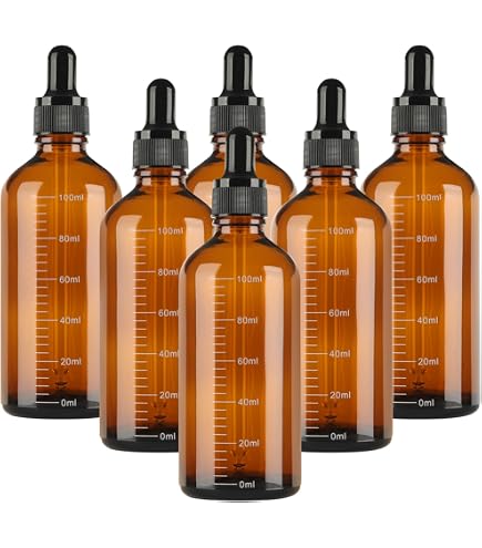 MamboCat Set 8 Flaconi Spray In Vetro Marrone Da 50 Ml – Con Nebulizzatore – Protezione UV – Ideali Per Profumi, Oli Essenziali, Disinfettanti, Viaggio
