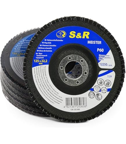 Dischi Abrasivi 125 Velcro Disco Lamellare Bosch X571 X-Lock - Per Metallo, , 125 Mm, Per Smerigliatrici Angolari Grana K120 - Foto 11