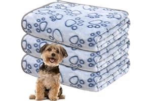 Gorgelly 1 Pack 3 Hundedecke, Weiche Haustierdecke Waschbar, Kuscheldecke Flauschig für Kleine Mittlere Hunde Katzen, Sofaschoner für Hunde, Hundedecke für Unterwegs, 60x50 cm