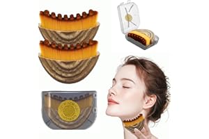 LUWOMENRE Lot de 2 Brosse Contour du Visage, Brosse à Sec pour le Visage, Face Brush pour Texture Raffermissante, Sculpture du Menton et de la Mâchoire