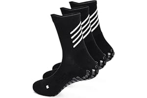 HIKERHEAVENLAR Antypoślizgowe skarpetki piłkarskie Grip dla mężczyzn i kobiet amortyzujące bawełniane oddychające skarpetky sportowe do rugby piłki nożnej koszykówki jogi siłowni 36-42 43-49