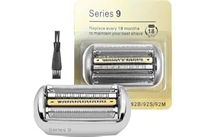 Uirheurd 92S Scherkopf für Scherkopf,Männer Elektrorasierer Scherkopf 92s Kompatibel mit Series 9,Kompatibel mit Serie 9 9290cc,9291cc,9370cc,9293s,9385cc,9390cc,9330s,9296cc