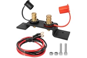 ‎PSLER PSLER Batteria Jump Post Ponticelli Ricaricabili Kit Telecomando per UTV ATV Auto Camion Marine RV Rimorchio Tosaerba Diesel Terminale della batteria con coperchio