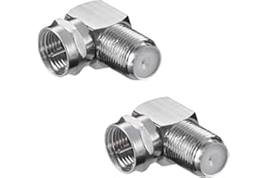 Końcówka antenowa Wtyczka F PerfectHD Zestaw 2 F-Stecker gewinkelt