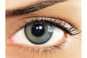 MYSA LENS MYSALENS Lentilles De Contact De Couleur Hidrocharme Graphite Couleur Naturelle très haute opacité Kit De Rangement Boitier Pince applicateur 12 Mois sans correction