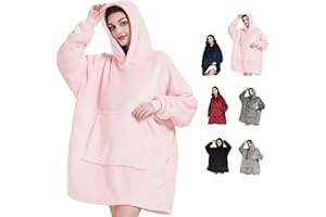 DAWANYI Oversized Blanket Hoodie Women's Wearable Giant Throw Blanket Sweatshirt Robe Large Pockets,Sherpa Fleece Super Soft Comfortable Warm,Suit for Women Girls Adults Men Boys Children