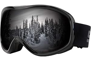 HuoBi Ski Goggles Anti-Fog Windproof OTG Design Snowboard Goggles UV400 Block Eyes Protect Lens Adult Youth