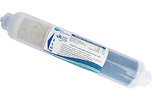 WATER FILTER MAN LTD In-line KDF water filter cartridge - 12 Month filter life, drinking water filter compatible for all filter systems using 1/4" tubing