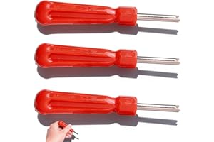 Alinw 3 Pcs Tyre Valve Removal Tool, Plastic Schrader Valve Core Removal Tool Handle for Repair Valve Stem Core Tyre, Car, Bike