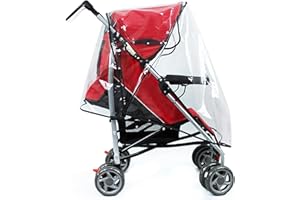 Hysagtek Universal Rain Cover for Pushchair Pram, & Stroller – Updated Windproof Weather Shield, Buggy Raincover for Rain, Snow & Sun – Essential Travel Accessory