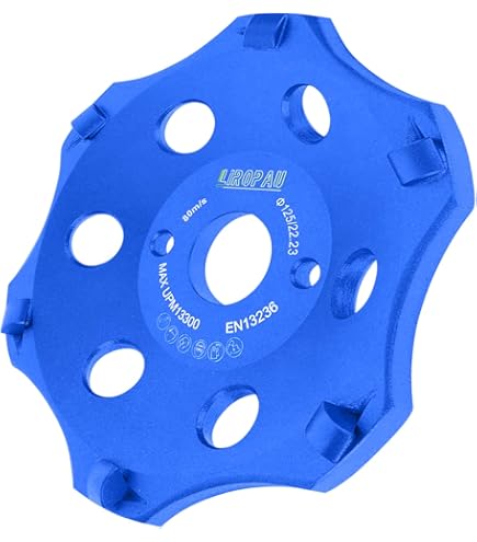125mm THK DIAMANT SCHLEIFSCHEIBE TOPFSCHEIBE SCHEIBE Achsmaß 22mm