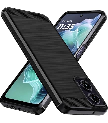 IVoler Cover Per Motorola Moto G53 5G Con 2 Vetri Temperati | Antiurto Grado Militare, Custodia Sottile In TPU Nera