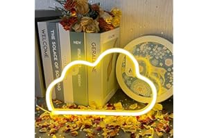 ‎UEXNKJ-Y UExnkj-Y Cloud Neon Lights Neon Wolkenlicht Leuchtreklame LED Neonlicht Leuchtreklamen Wand Dekor LED Schild, USB Oder Batterie Neon Signs für Weihnachten Geburtstag Hochzeitsfest