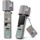 Coverzone DJI Osmo Pocket 4 ile Uyumlu Silikon Koruyucu Kılıf | Tam G&ouml;vde Koruma, Lens ve Ekran Kapağı, Grip Koruyucu, Yumuşa