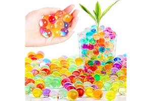 CAKKONE Wasserperlen 15000 Stücke, Water Beads Wasserperlen für Pflanzen Ungiftig Wiederverwendbare, Wasserkugeln Vase Füllstoff und Deko Aquaperlen Wasser Perlen
