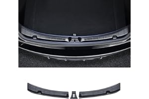 Ywooon Rear Bumper Guard Protector for Tesla Model 3 2024 2025 Highland Trunk Door Sill Protector, TPE Anti Scratch Rear Trunk Edge Cover Protector Interior Accessory for Model 3 Highland