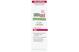 ‎SEBAMED sebamed Trockene Haut Fusscreme Urea Akut 10% 100 ml, lindert spürbar Juckreiz, Spannungsgefühl und Rissigkeit und hilft, die natürliche Feuchtigkeitsbalance der Haut wieder herzustellen