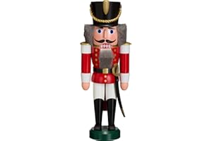 ‎SEIFFENER VOLKSKUNST Seiffener Volkskunst Nussknacker Husar 28 cm (rot)