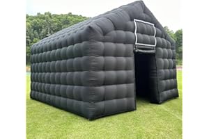 V-INFLA Aufblasbarer Würfel, Disco, groß, mobil, tragbar, aufblasbar, Nachtclub, Zelt, Haus, Pavillon für Hinterhof/Outdoor, Club, Hochzeit, Party, Veranstaltungen (6,1 x 5 x 4,3 m)