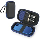 Case for SanDisk Portable/Extreme/Extreme Pro 1TB 2TB 4TB 500GB SSD Portable Hard Drive Travel Case, Protective Bag (Not for