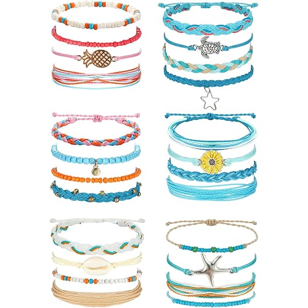 HEALLILY 10 Braccialetti Heishi In Argilla Polimerica E Conchiglia Puka – Bracciali Bohémien A Strati Per Ragazze, Colorati E Impermeabili - 6