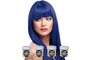 La Riche Directions Pack De 4 Coloration Semi Permanente + 1 Brosse De Teinture Offerte (Atlantic Blue - Bleu)