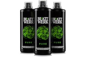 BLATTWERK Pure Bio Universaldünger Flüssigdünger für Zimmerpflanzen, Blühpflanzen, Rasen, Obst und Gemüse - NPK Gemüsedünger Tomatendünger Rasendünger Blumendünger Flüssig Dünger Bio Langzeit Garten