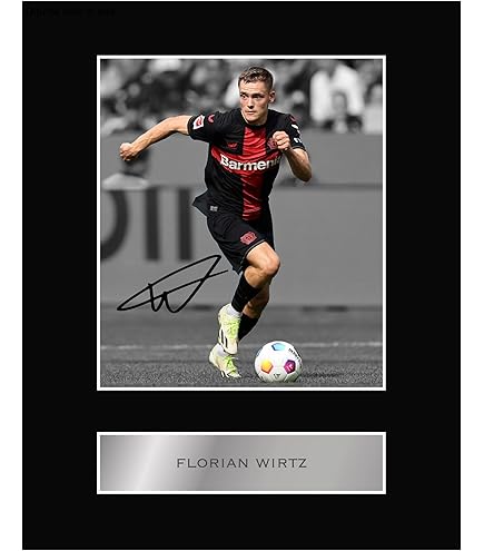 HWC Trading A4 Florian Wirtz Bayer Leverkusen Geschenken Afgedrukt Gesigneerde Handtekening Foto Voor Voetbalfans En Voetbalsupporters