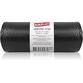 Koroplast Ağır Sanayi &Ccedil;&ouml;p Torbası Jumbo Boy Siyah 10'lu 80x110 cm, Dayanıklı & Sızdırmaz, &Ccedil;ift Katlı, Geri D&ouml;n&uuml;şt&uuml;r&uuml;lebilir &Ccedil;