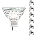 ETUOLMP MR16 Halogen Bulbs 12V 50W, Durable 6 Packs High Output Halogen Light Bulbs 2 pin GU5.3 Base for Landscape Lights, Track Lights, Ceiling Lights, Desk Lamps, Dimmable, 2700K Warm White