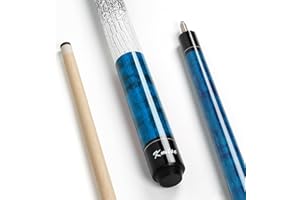 Kmise Professioneller Billardqueue mit geringer Ablenkung, 147 cm, kanadisches Hartahornholz, 13 mm Lederspitze, 3D-Anti-Rutsch-Griff, präzise Kontrolle für Erwachsene/Anfänger/Profis