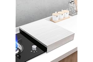 ROSEBEAR Placas Cobertoras de Acero inoxidable Placa de Cubierta de Cocina, Placa protectora de Encimera, También como Tapa de Placa de Gas y Tabla de Cortar, Resiste Arañazos, 30x40x5 cm