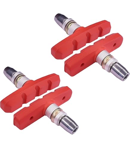 KHE Acme BMX Bremsschuhe – 60 Mm – Mit Gewinde – Transparent – Weiche Gummimischung – Für U-Bremse & V-Bremse – 1 Paar