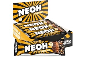 NEOH Zero Added Sugar Caramel Nut Bar | Vegan & Low Carb | 137 kcal & 1g Sugar | 6g Protein | The Healthy Alternative to Traditional Sweets | 12 Pack
