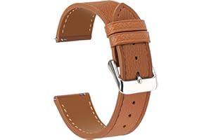 Niziruoup Bracelet de Montre en Cuir Véritable Textured Cuir Dégagement Rapide Bande de Remplacement 12mm 14mm 16mm 18mm 20mm 22mm pour Femme Homme