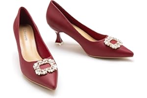 C.Paravano Scarpe con Tacco | Pumbs | Scarpe con Tacco | Scarpe Stiletto | Scarpe Decolte | Scarpe Spillo | High Heels Scarpe | Scarpe Matrimonio Donna |Scarpe col Tacco Punta Chiusa Donna 5.5CM