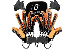 XGXHIN Guanti per Riabilitazione della Mano robotica per Ictus, Dispositivo di Allenamento delle Dita con Forza Regolabile per Il Recupero dell'emiplegia
