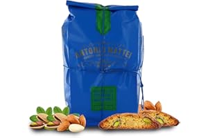 ANTONIO MATTEI PREMIATA FABBRICA DI BISCOTTI Cantucci con Pistacchi e Mandorle, Biscotti con Frutta Secca, Sacchetto 500g