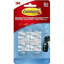 Ganci Adesivi Command Trasparenti - 18 Ganci E 24 Strisce, Senza Forare O Danneggiare - Foto 4