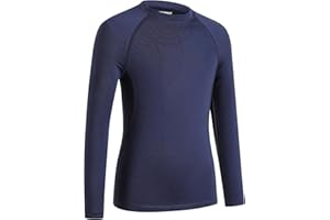 HYCOPROT Camiseta de Compresión para Niños Camisetas Interior Deportiva Camiseta de Capa Base Camiseta Transpirable de Secado Rápido