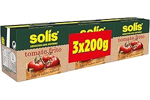 FIICO Solís Tomate Frito Clásico Brick - Sin Gluten - Pack de 3 x 200g