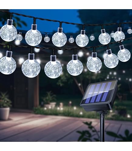 100LED Luci Stringa Solare, KEEDA Rame Fili Luci Stringa Luci, Catene Luminose Solari, Luce Energia Solare per Esterno Giardino Feste Natale-Blu